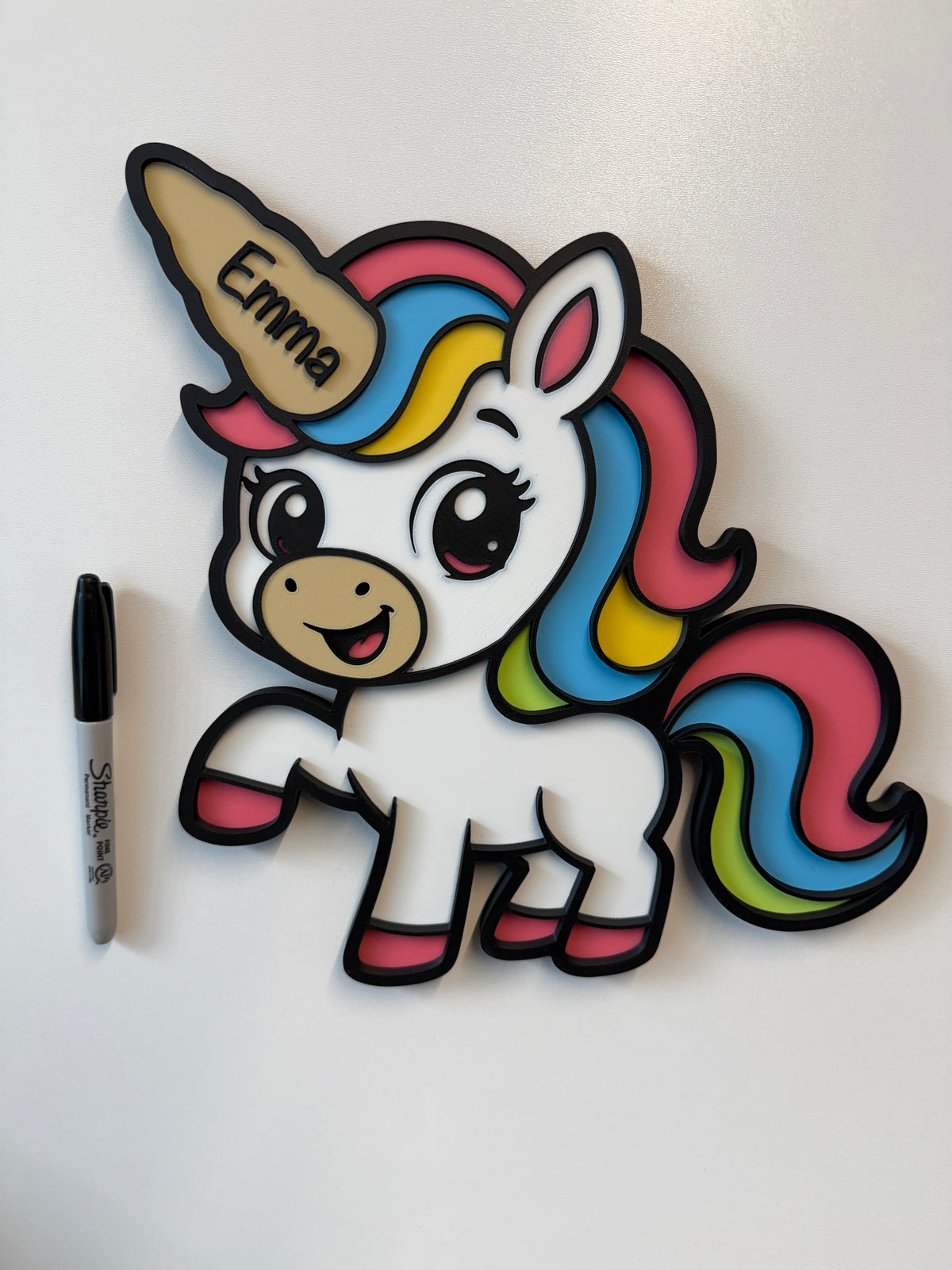 Personalised Unicorn Sign | Kids Bedroom Decor