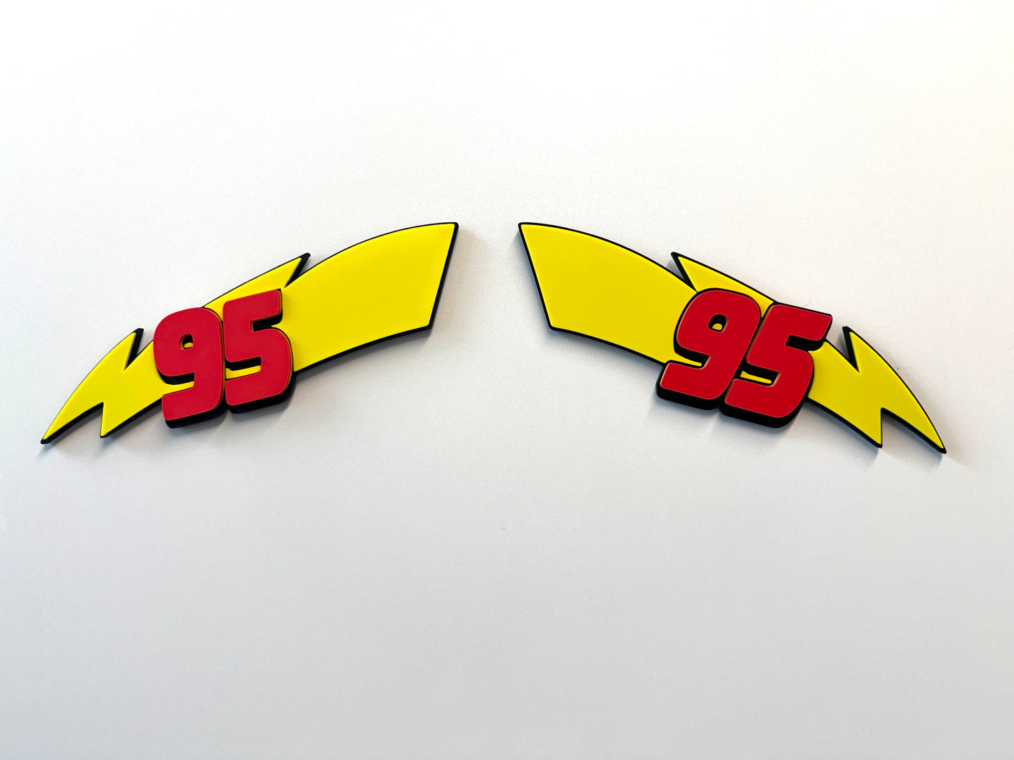 95 Lightning Bolt 3D Wall Sign | Kids Bedroom Decor