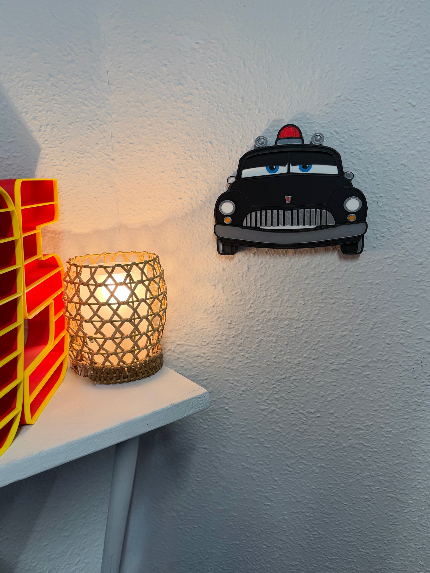 Sheriff 3D Front View Wall Sign | Kids Bedroom Decor