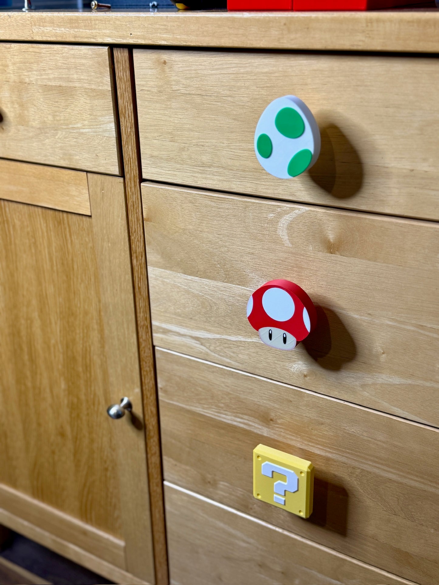Dresser Drawer Door Knobs | Mario Knobs | Kids Bedroom Decor