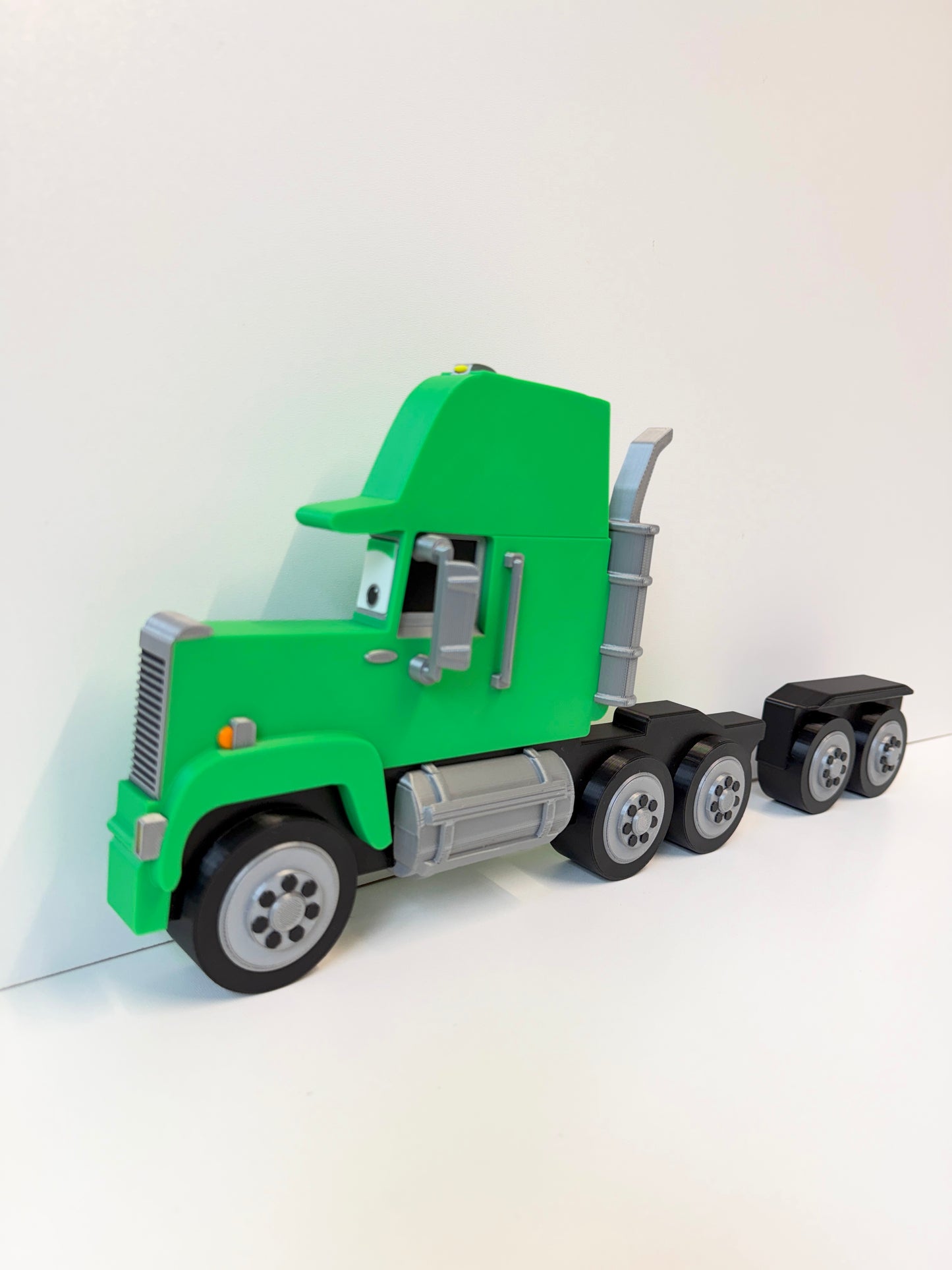 Green Wall Truck & Wheels (NO SHELF) | Turn Any Shelf into A Truck | Wall Mounted
