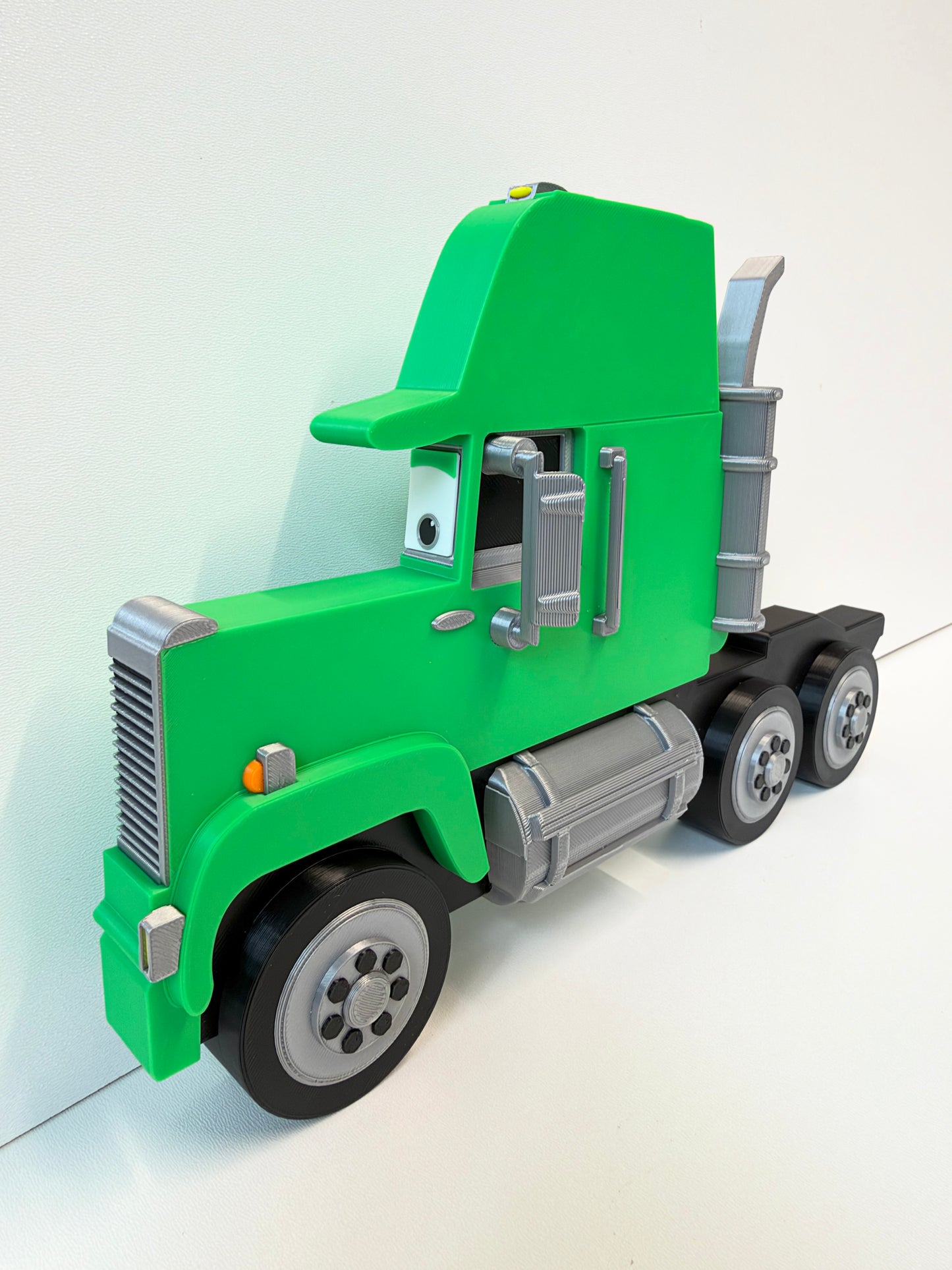 Green Wall Truck & Wheels (NO SHELF) | Turn Any Shelf into A Truck | Wall Mounted