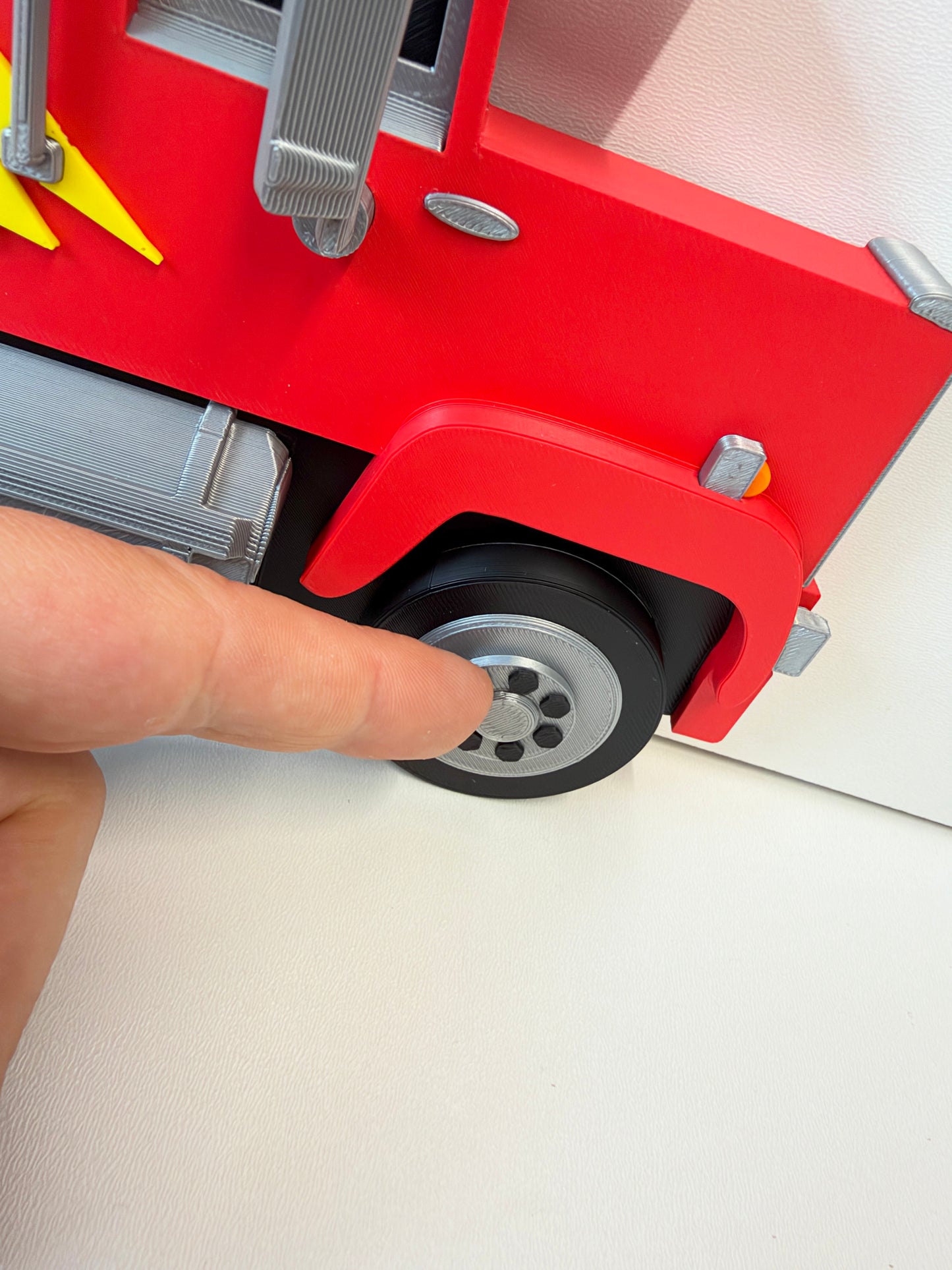 Truck & Wheels (NO SHELF) Right Facing | Turn Any Shelf into A Truck | For Toy Cars | Toy Car Storage Ideas | Wall Mounted