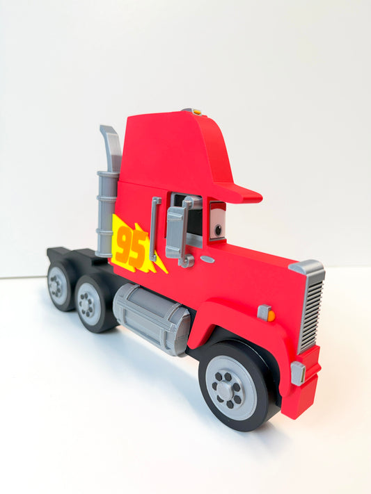 Truck & Wheels (NO SHELF) Right Facing | Turn Any Shelf into A Truck | For Toy Cars | Toy Car Storage Ideas | Wall Mounted