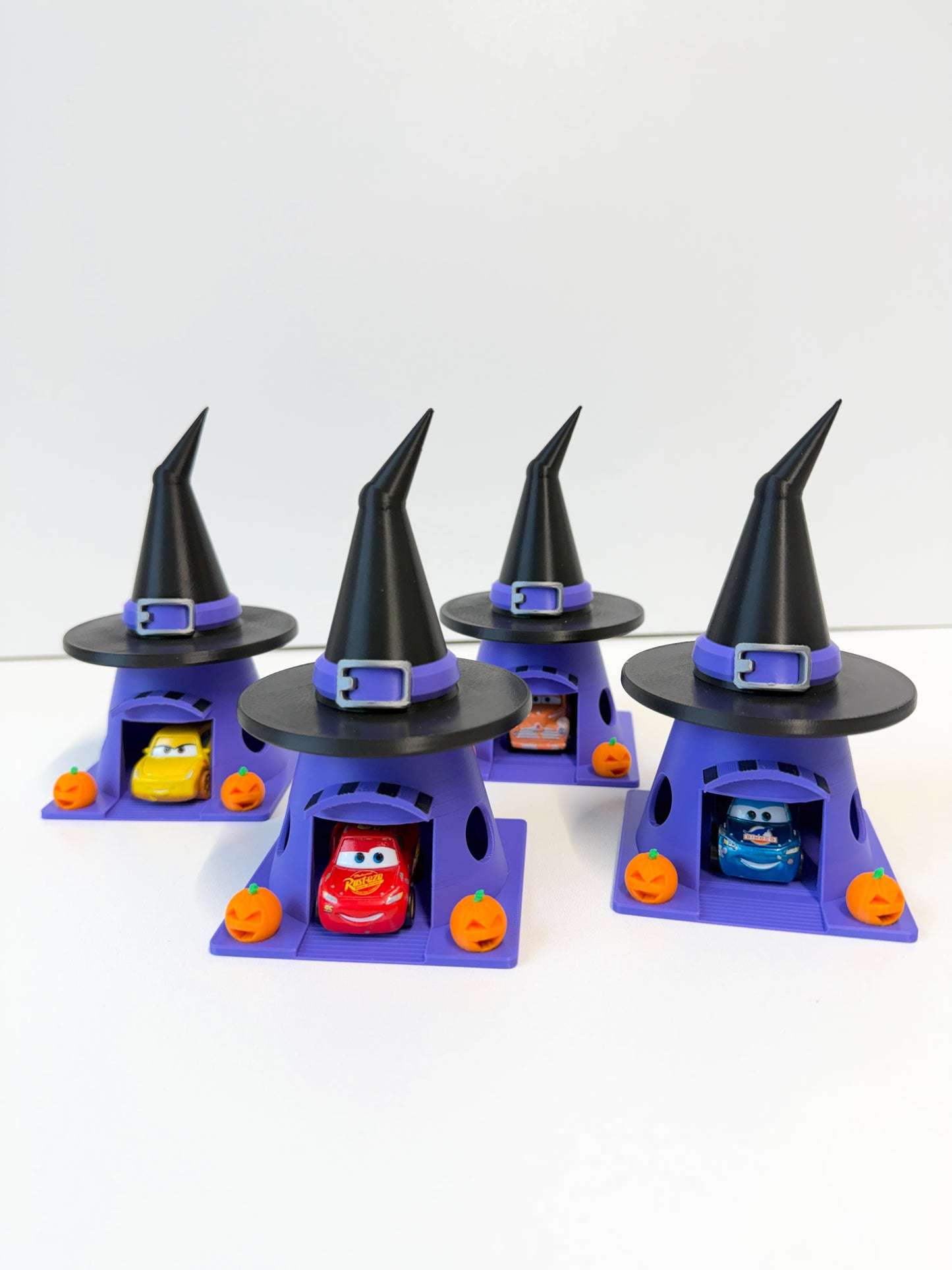 Halloween Themed Mini Cone Motel Decorations 13cm Tall | Car Themed Decoration | Fits Most Mini Racers