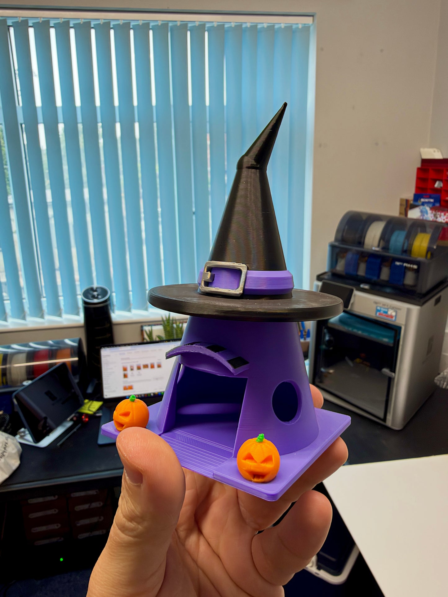 Halloween Themed Mini Cone Motel Decorations 13cm Tall | Car Themed Decoration | Fits Most Mini Racers