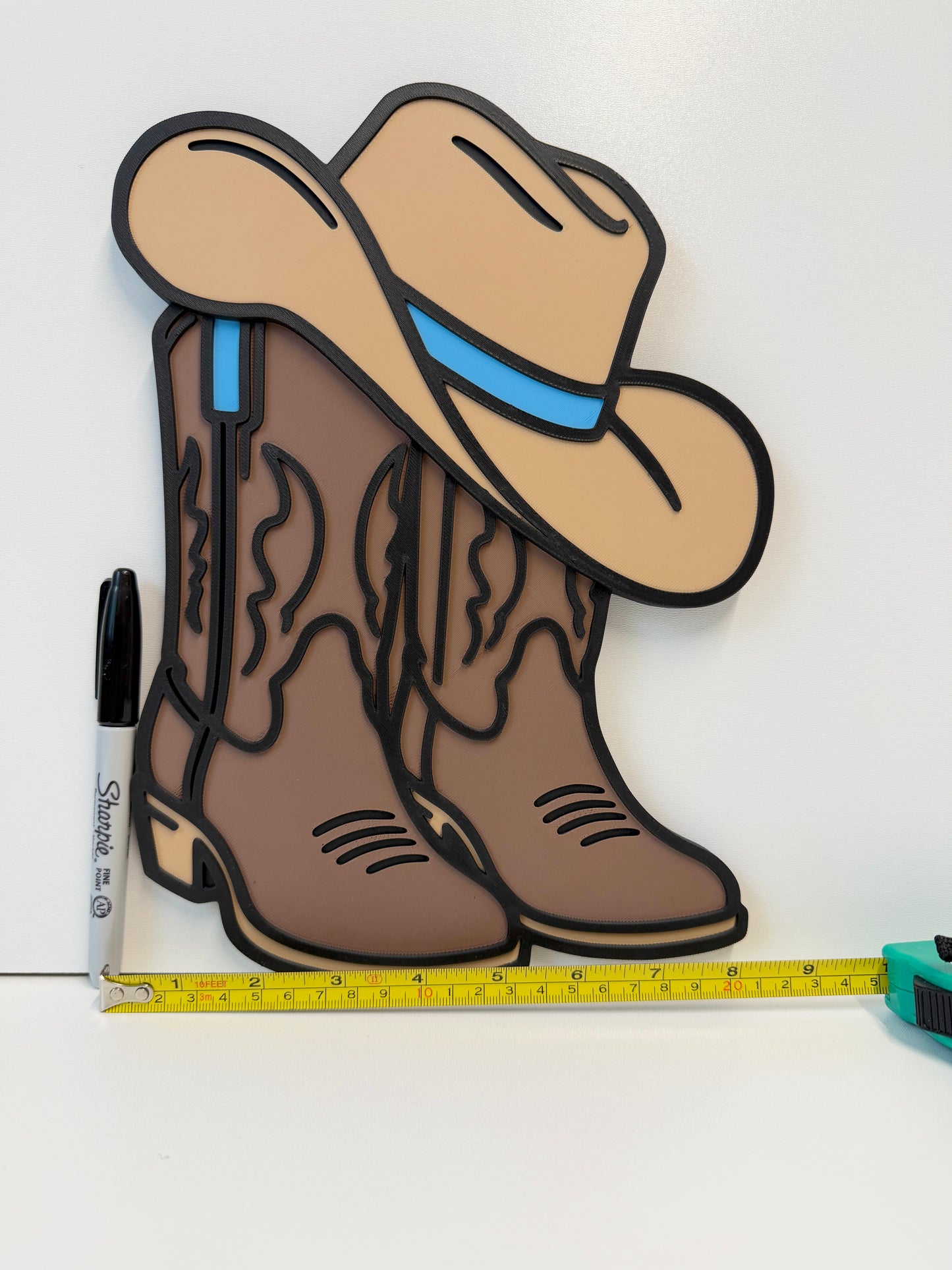 Cowboy/Cowgirl Boots Wall Sign | Kids Bedroom Decor