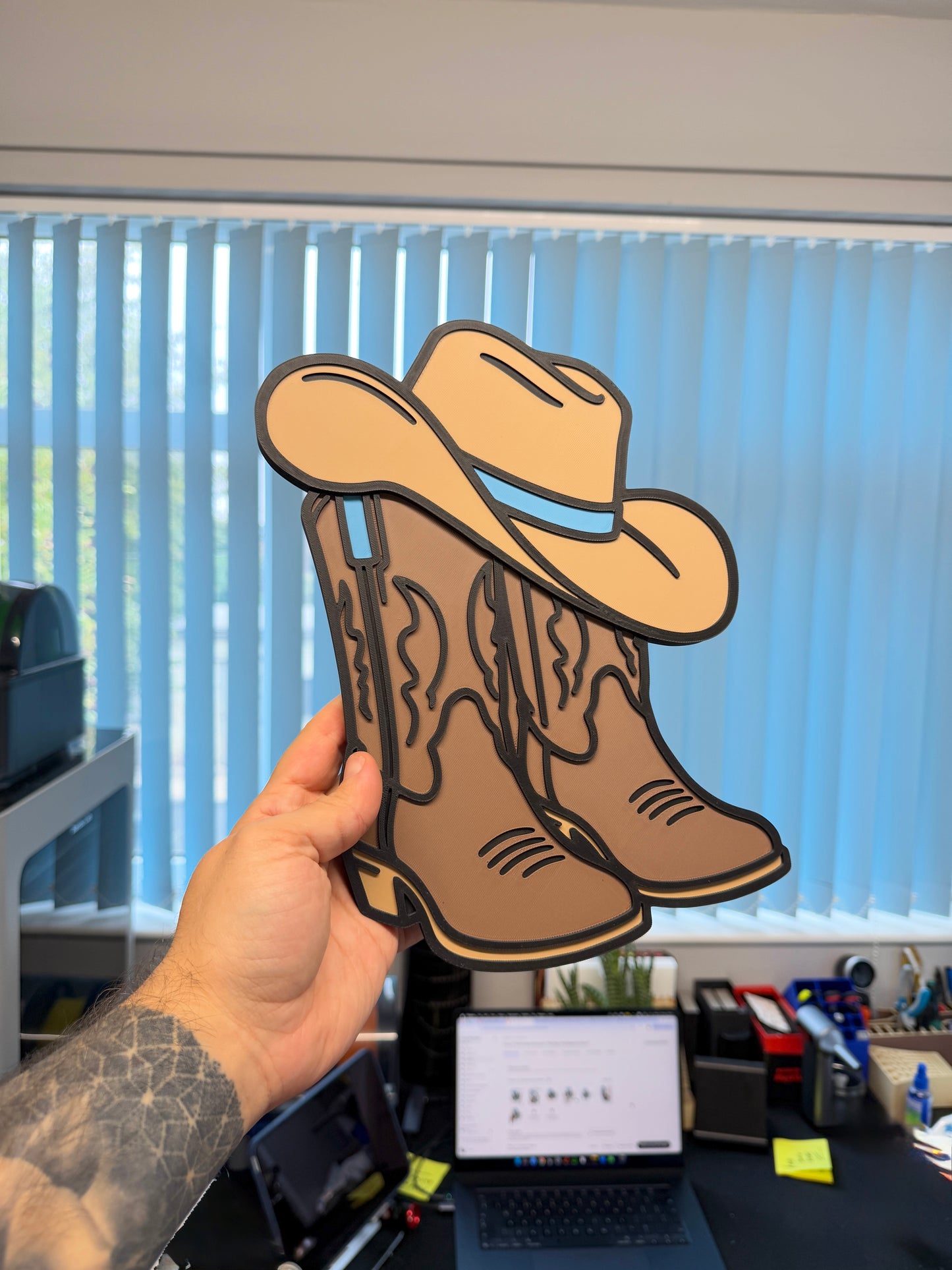 Cowboy/Cowgirl Boots Wall Sign | Kids Bedroom Decor