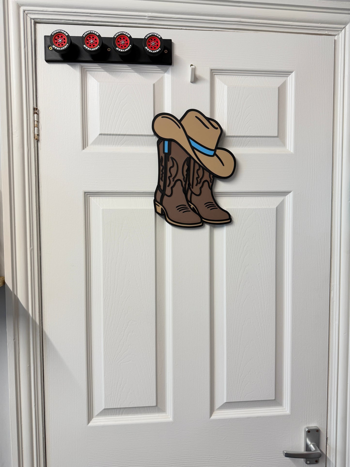 Cowboy/Cowgirl Boots Wall Sign | Kids Bedroom Decor