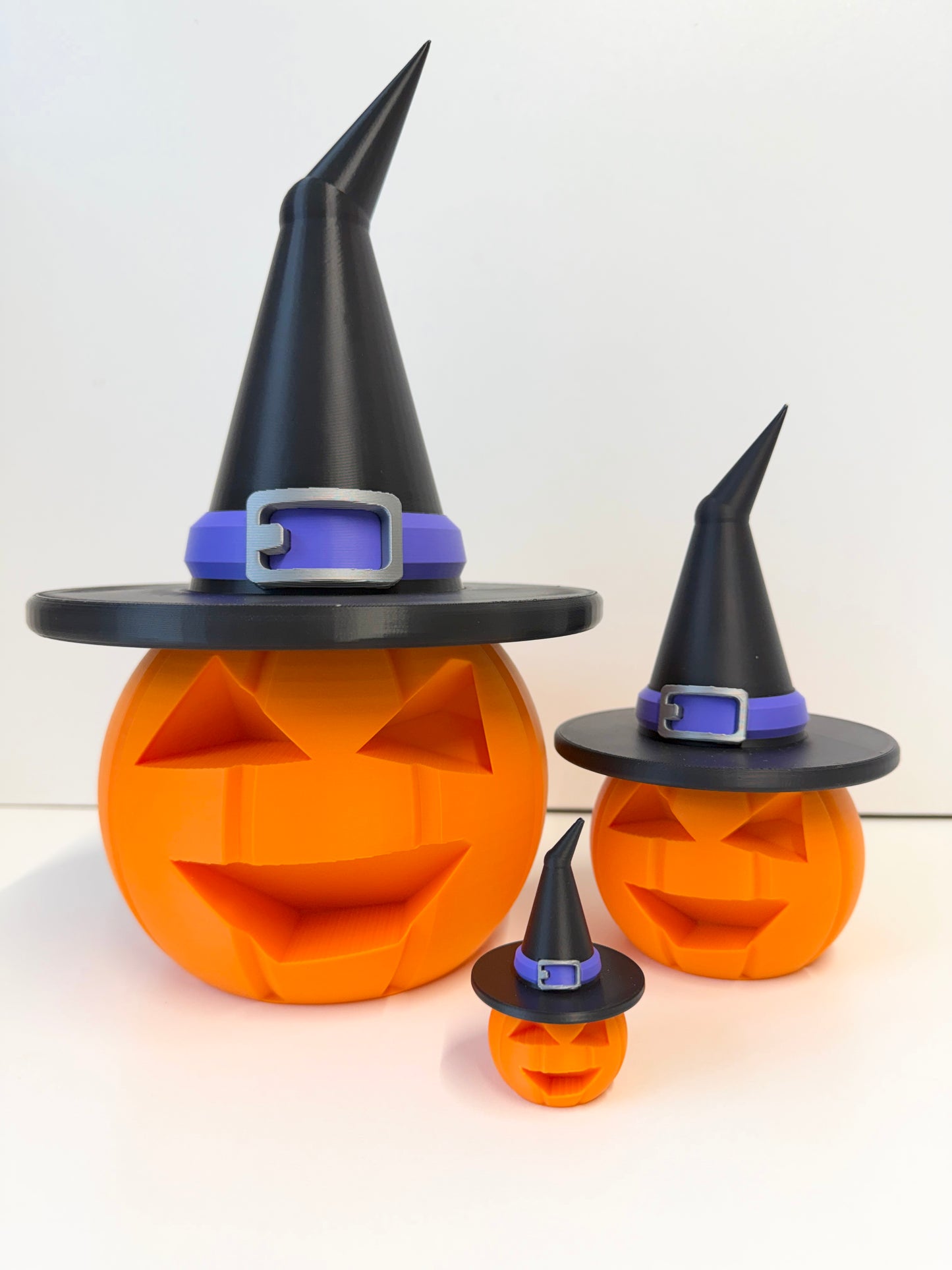 Halloween Pumpkin With Witches Hat Decoration | Seasonal Decor | Pumpkin Family