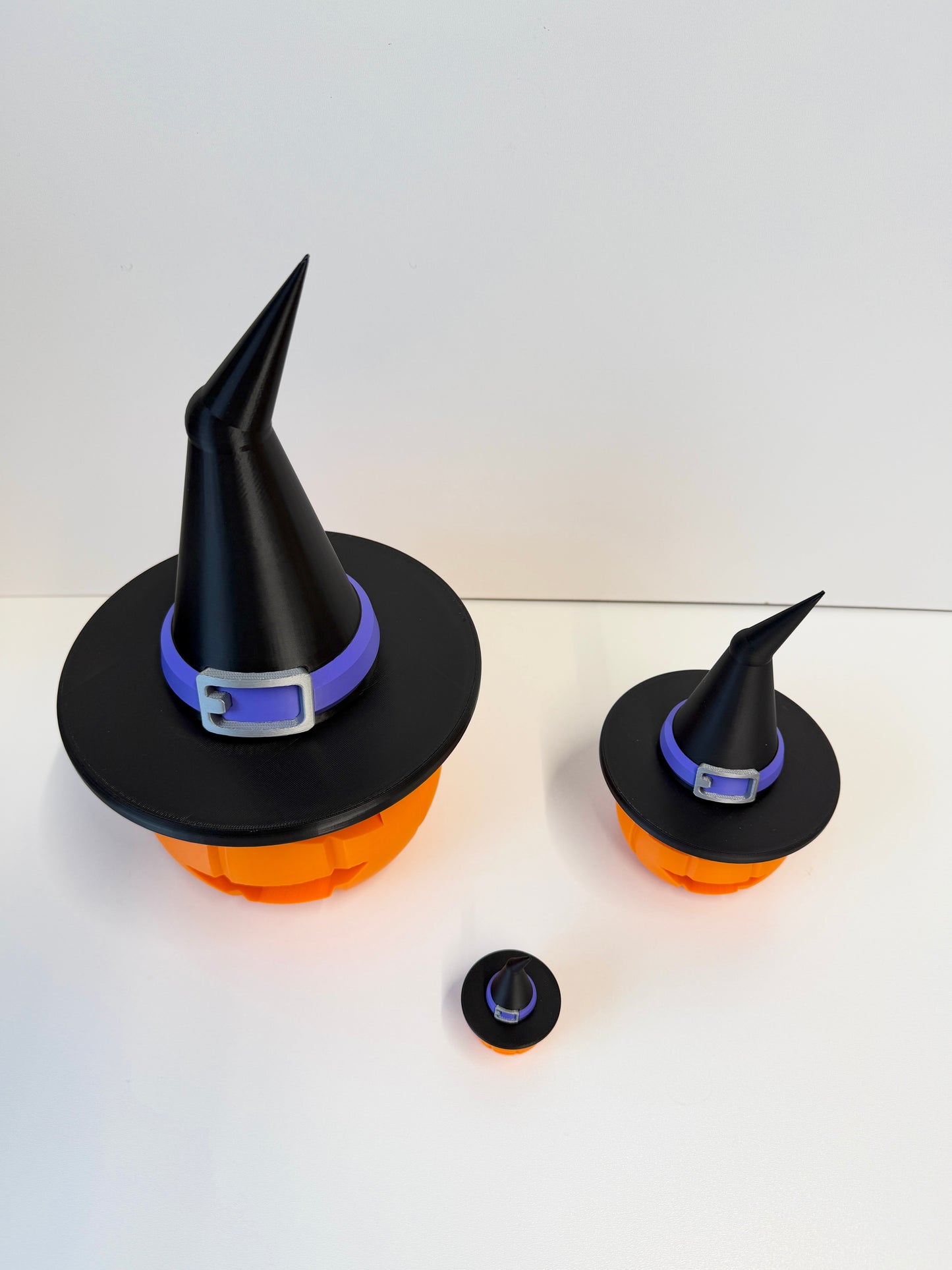 Halloween Pumpkin With Witches Hat Decoration | Seasonal Decor | Pumpkin Family