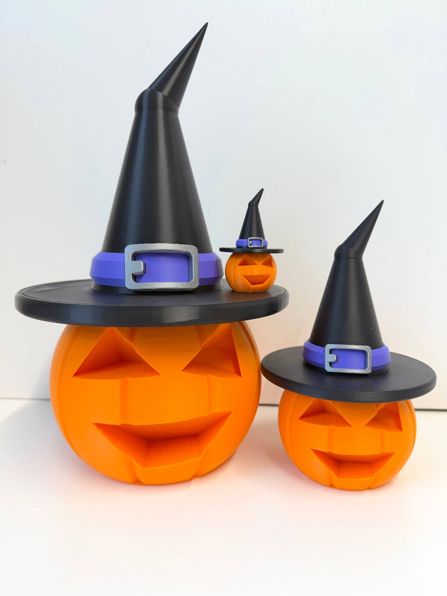 Halloween Pumpkin With Witches Hat Decoration | Seasonal Decor | Pumpkin Family