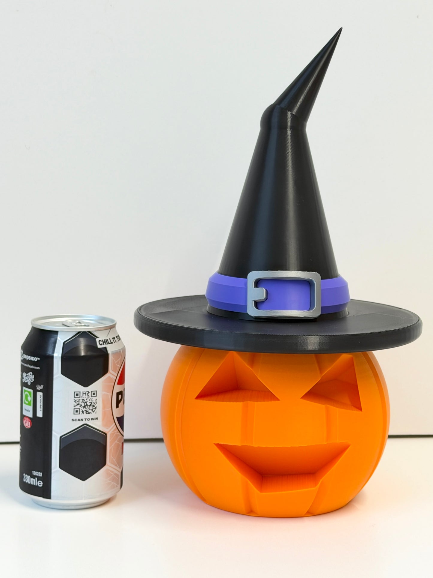 Halloween Pumpkin With Witches Hat Decoration | Seasonal Decor | Pumpkin Family