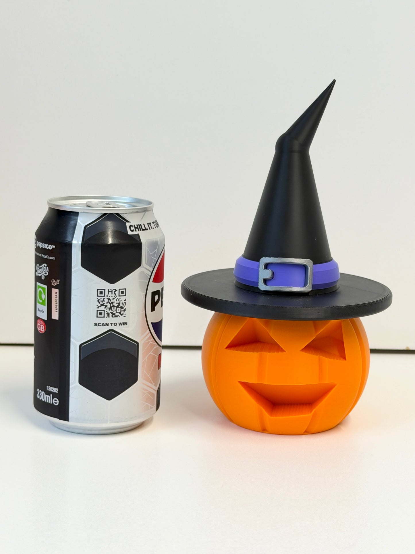 Halloween Pumpkin With Witches Hat Decoration | Seasonal Decor | Pumpkin Family