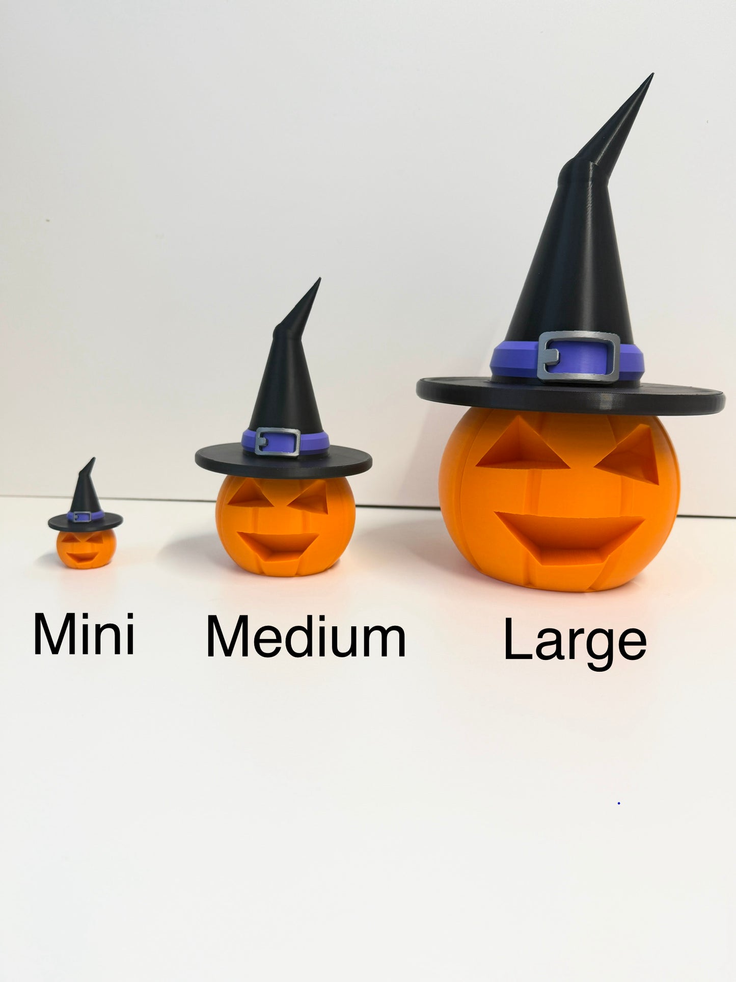 Halloween Pumpkin With Witches Hat Decoration | Seasonal Decor | Pumpkin Family