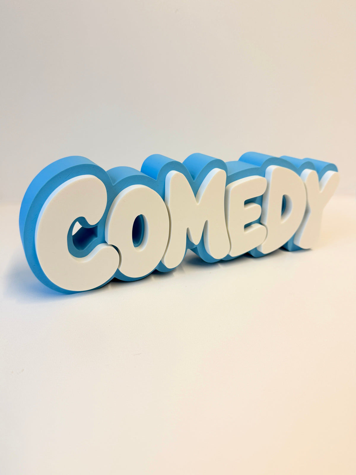 Comedy Shelf Sign 29cm/11.5inch | Movie Collection Display | Film Room Decor