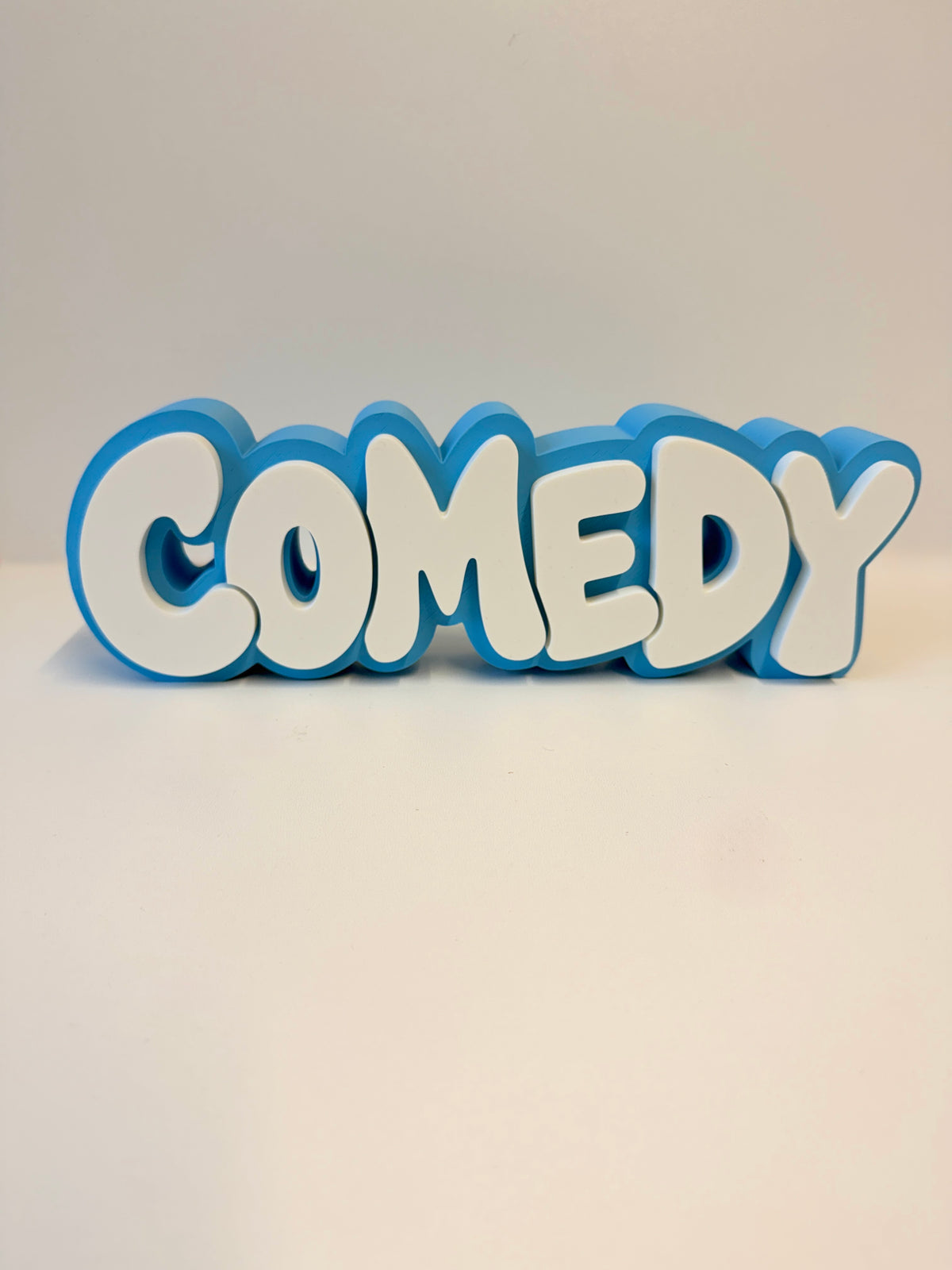 Comedy Shelf Sign 29cm/11.5inch | Movie Collection Display | Film Room Decor