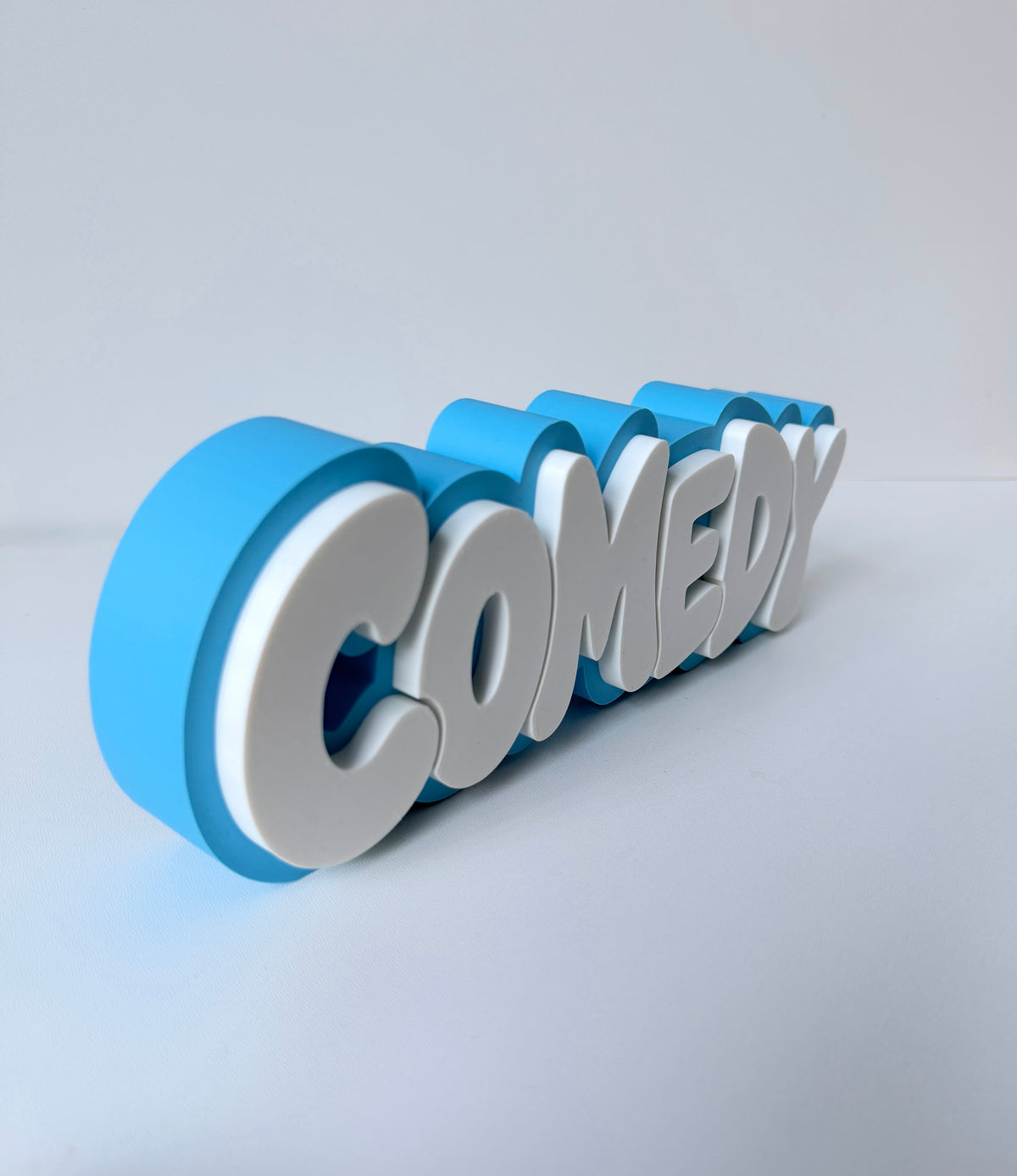 Comedy Shelf Sign 29cm/11.5inch | Movie Collection Display | Film Room Decor