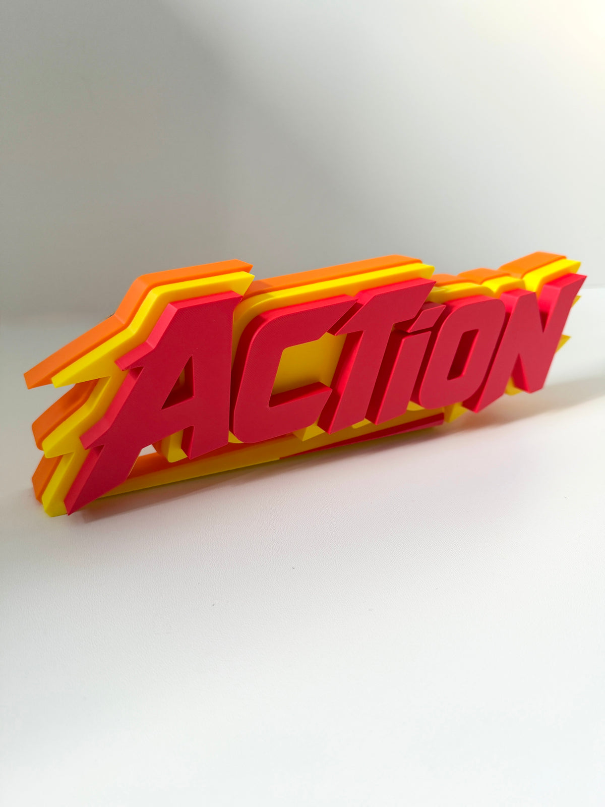 Action Shelf Sign 29cm/11.5inch | Movie Collection Display | Film Room Decor