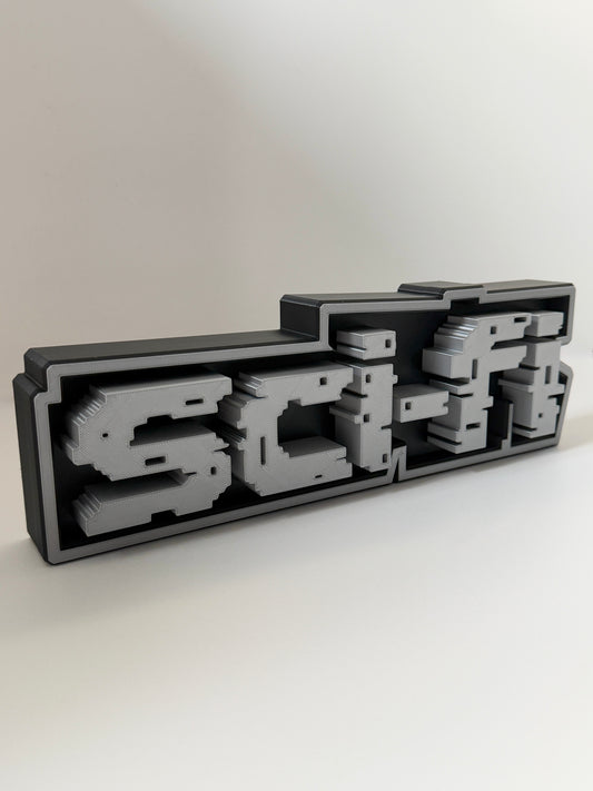 Sci-FI Shelf Sign 27cm/10.5inch | Movie Collection Display | Film Room Decor