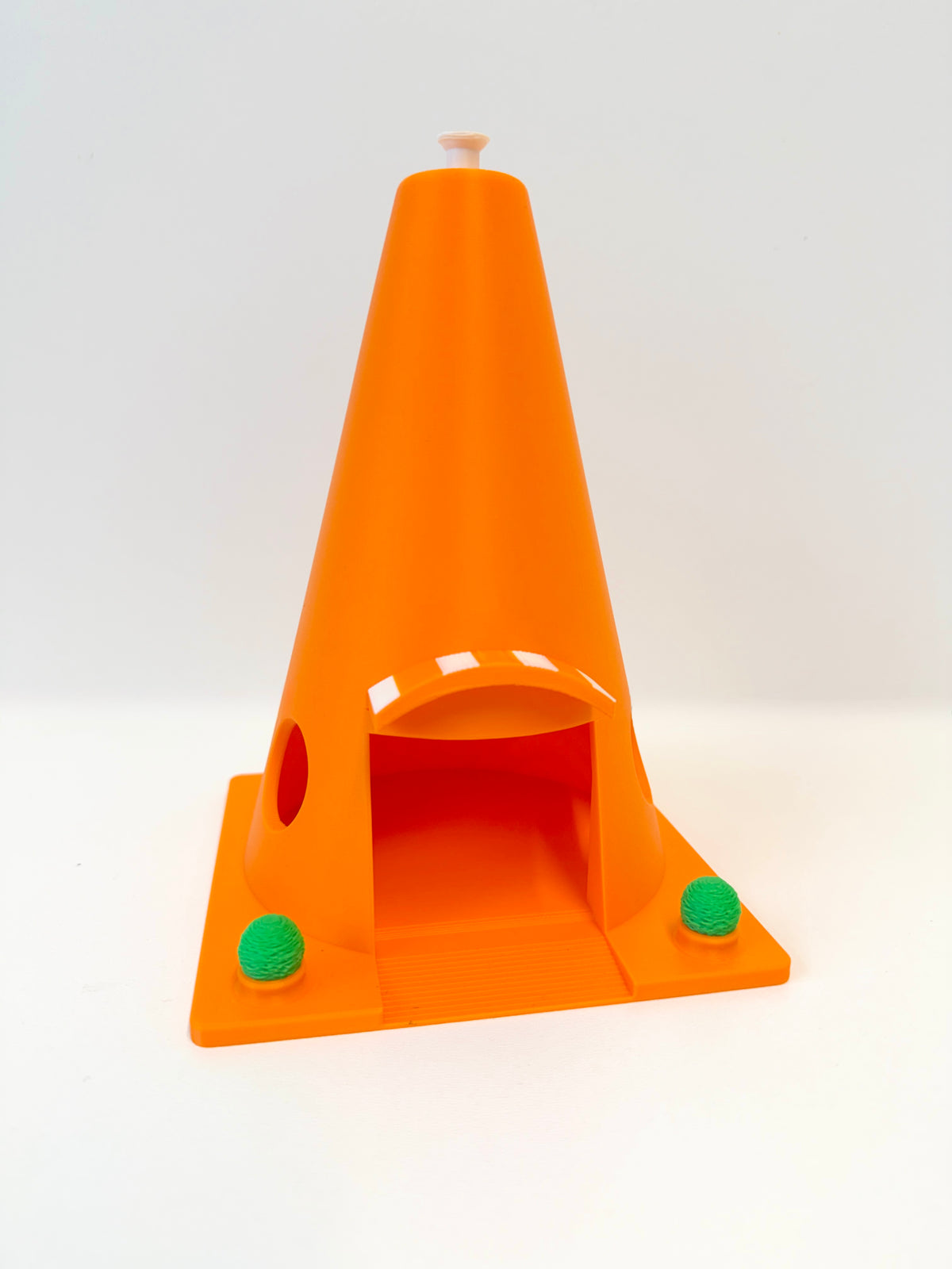 Cone Motel Garage 19.5cm/7.7 inch Tall – Toy Car Display Decoration – Storage Cone