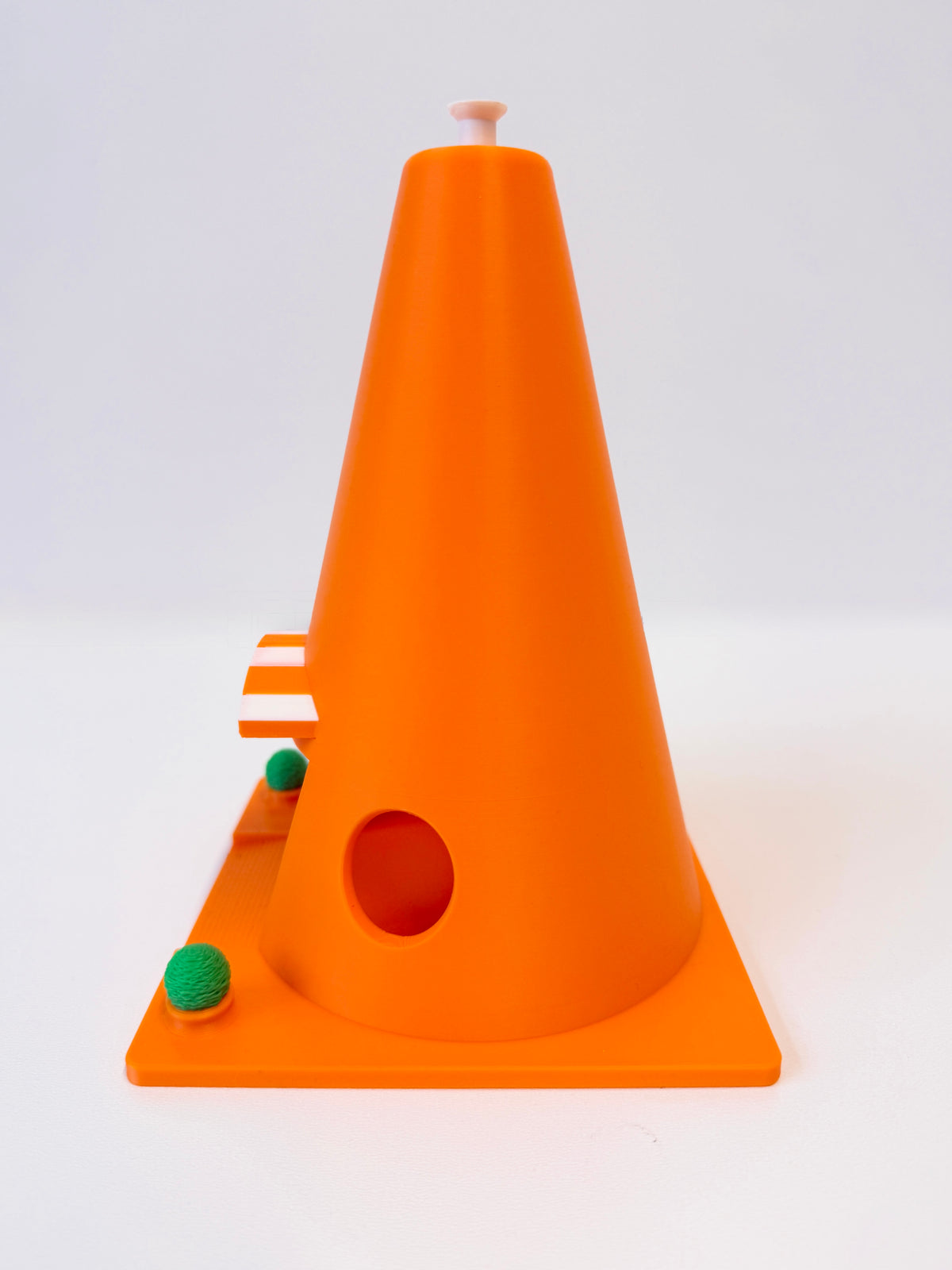 Cone Motel Garage 19.5cm/7.7 inch Tall – Toy Car Display Decoration – Storage Cone