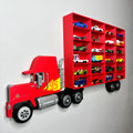 Toy Car Storage Shelf - Realistic Truck Design | Wall Mounted Hotwheels/Matchbox/Disney Display