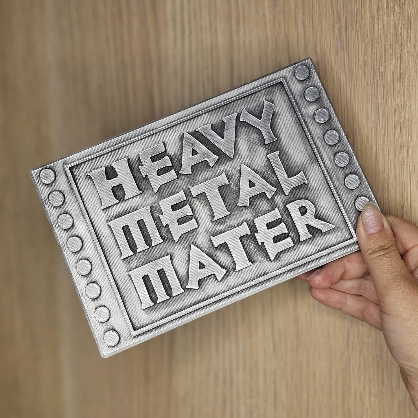 Heavy Metal Mater Sign  | Disney Cars Inspired | Kids Bedroom Decor