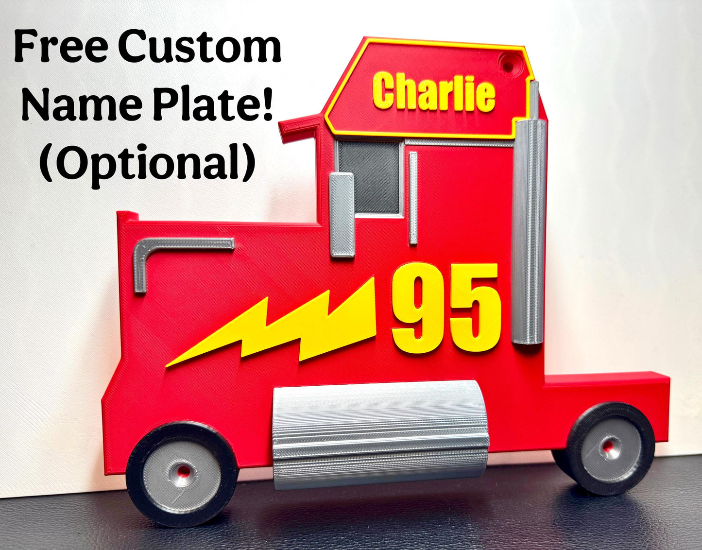 Toy Car Storage - Truck and Shelf - Holds 24-96 Cars | Truck Shaped Wall Mounted Toy Car Storage/Holder Shelf | Choice of Colours