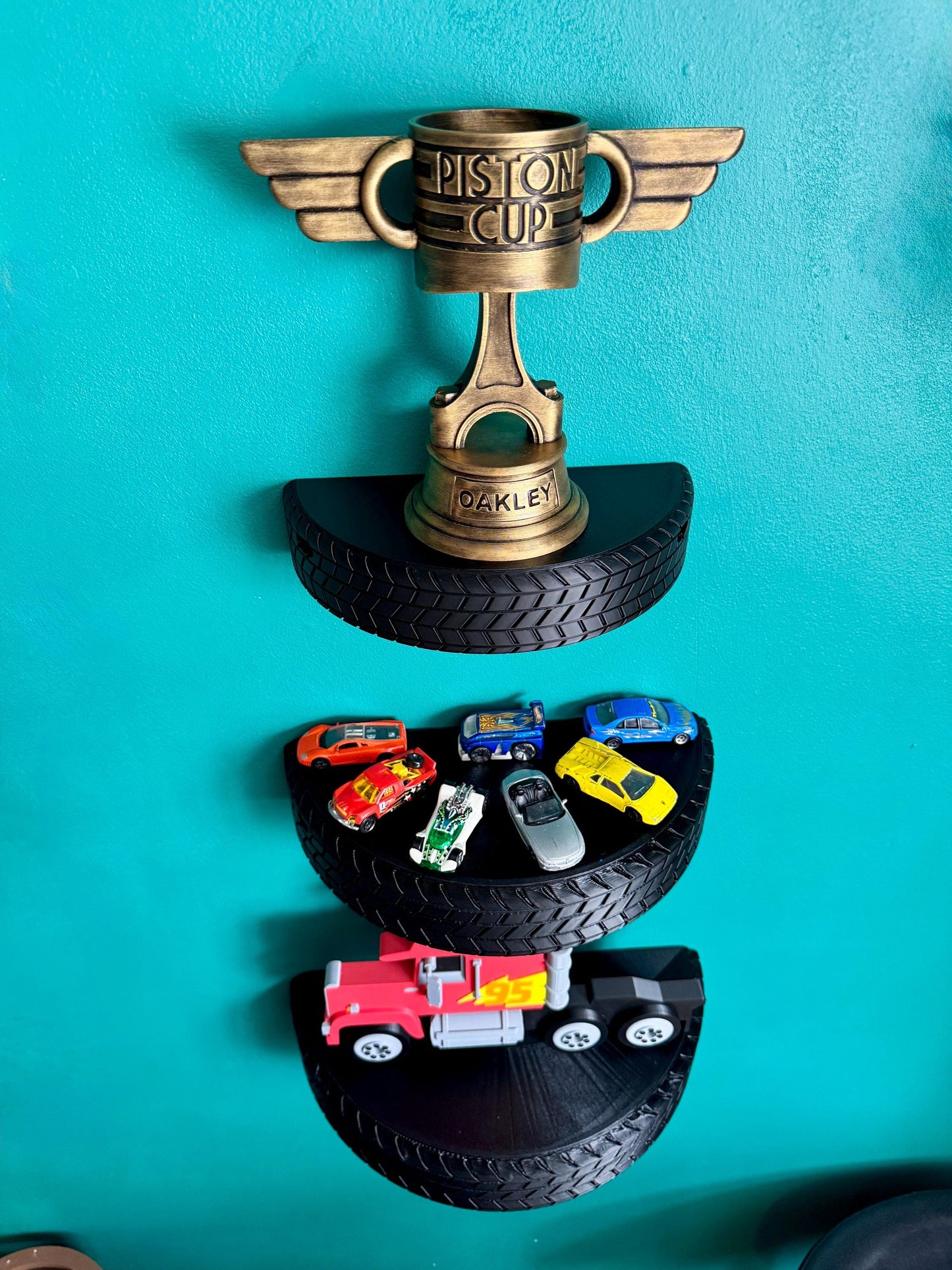 Tyre Shelves | 3D Printed Car Themed Decor | Shelf Display
