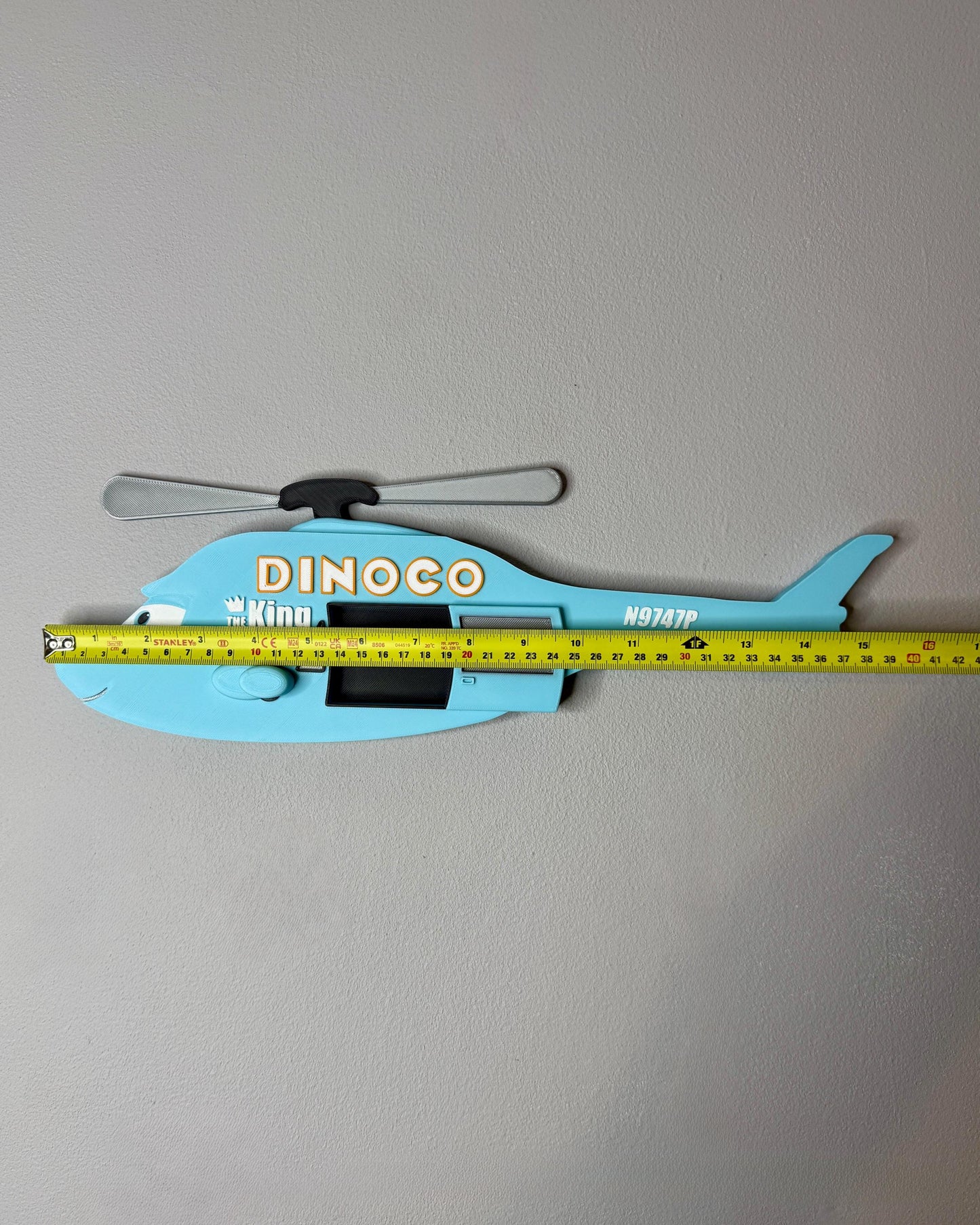 Tow Truck in a Helicopter 3D Sign | Kids Bedroom Decor