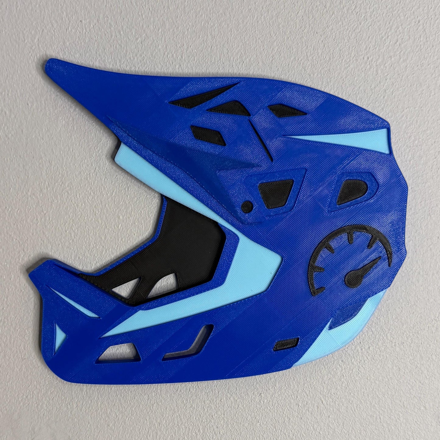 Motocross Crash Helmet 3D Wall Sign | Kids Bedroom Decor | Motorbike Decor