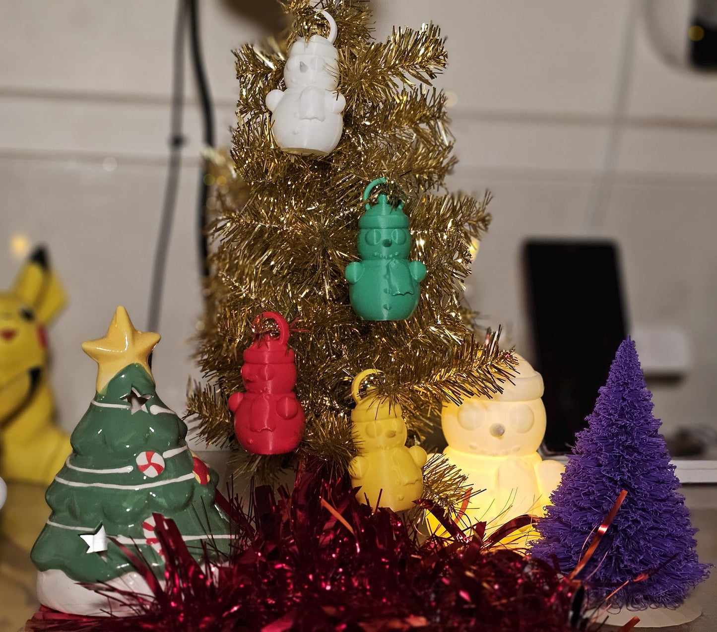 Christmas Tree Mini Snowman Decorations | Ornaments | Baubles