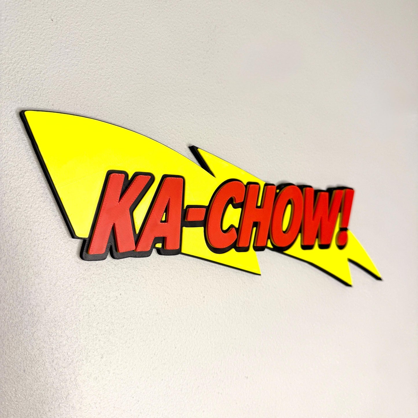Lightning Bolt 3D Wall Sign | Kids Bedroom Decor