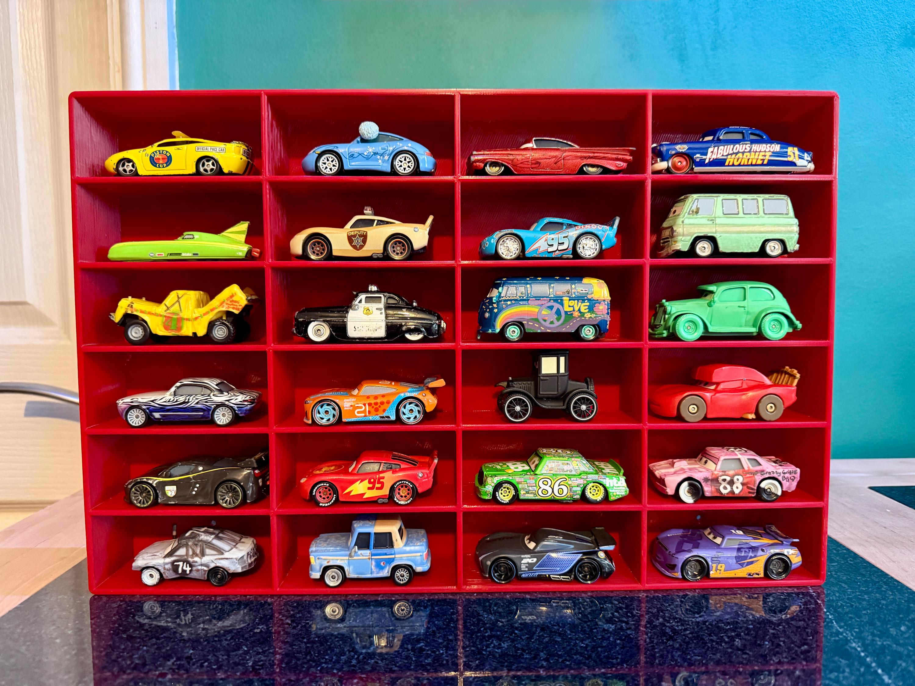 Toy Car Storage Shelf - Realistic Truck Design | Wall Mounted Hotwheels/Matchbox/Disney Display