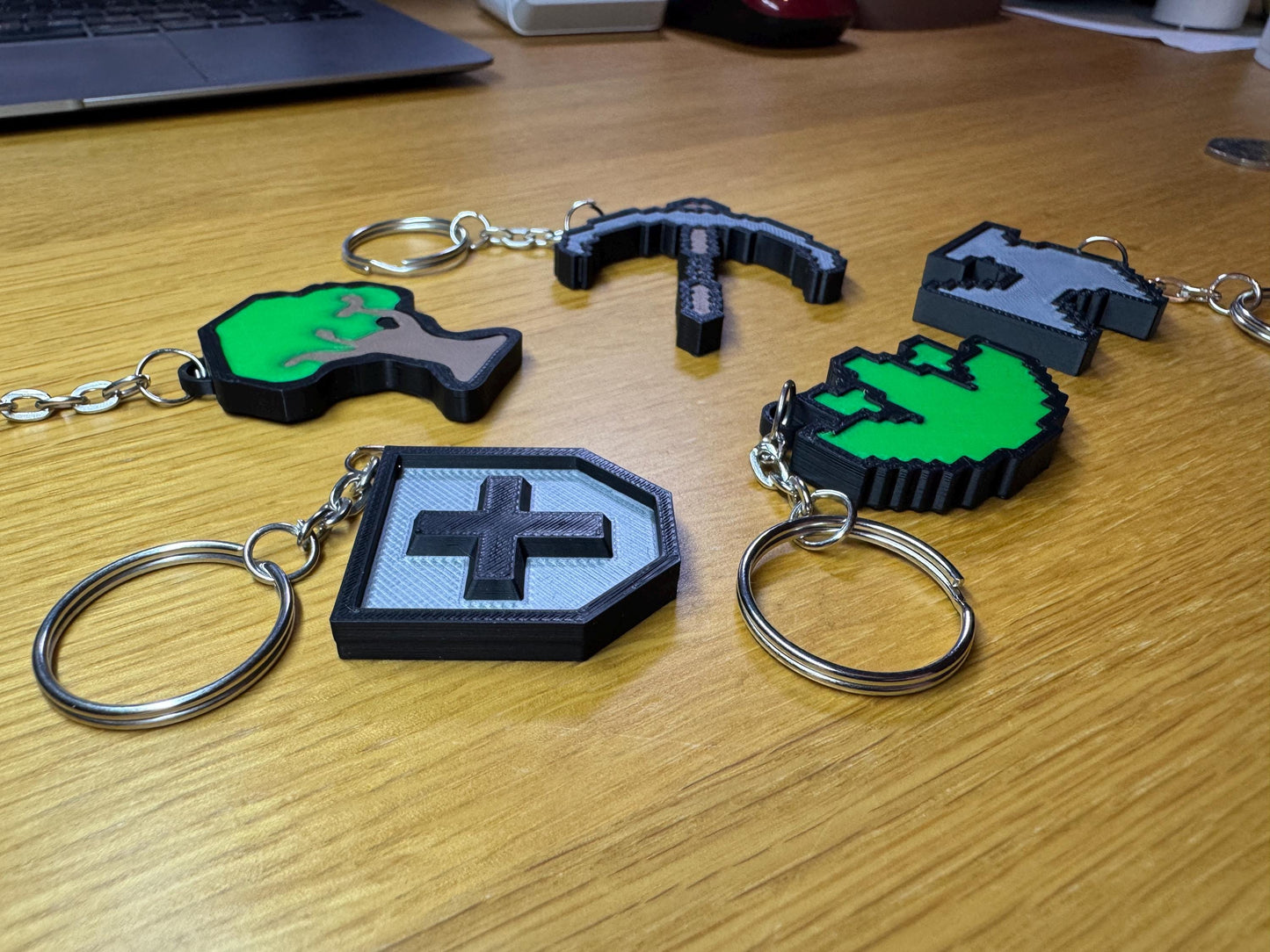 Old School Runescape Skill Icon Keyring Keychain | Zip Pull | Stocking Filler | Bag Charm