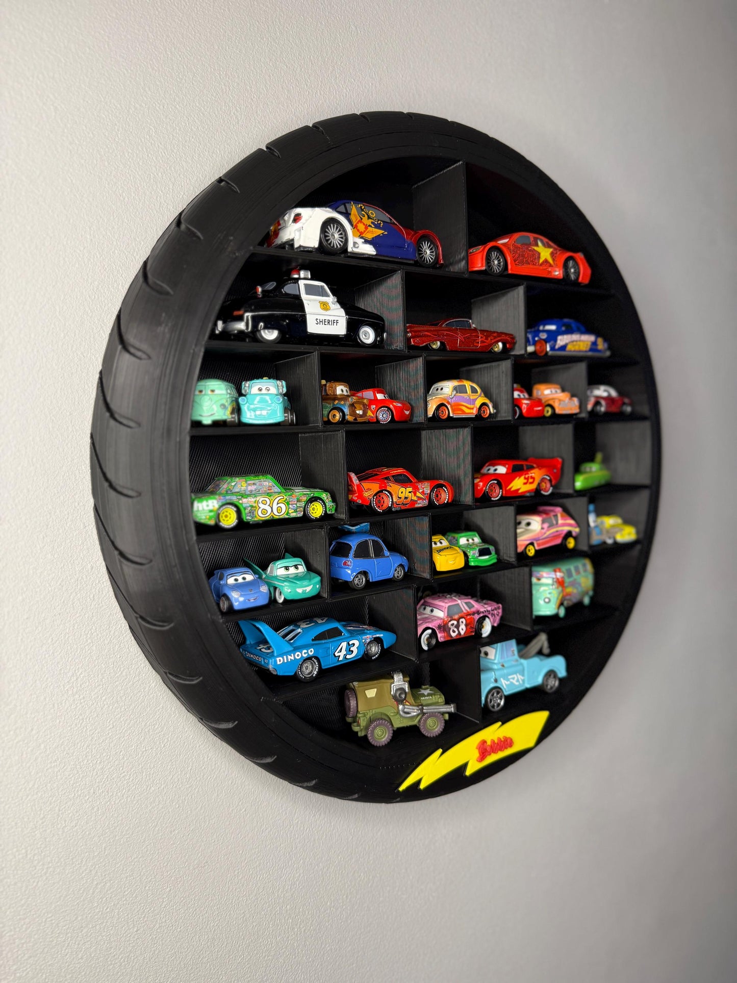 Car Tyre Advent Calendar and Display Shelf