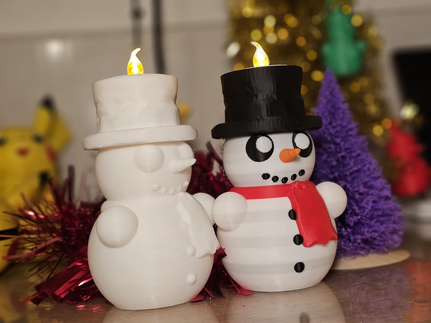 4.5 inch Adorable Snowman Tealight Holder
