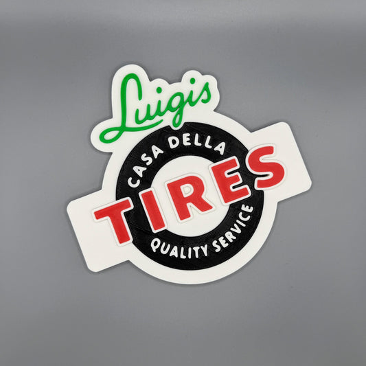 Luigis Tyre Sign | Kids Bedroom Decor
