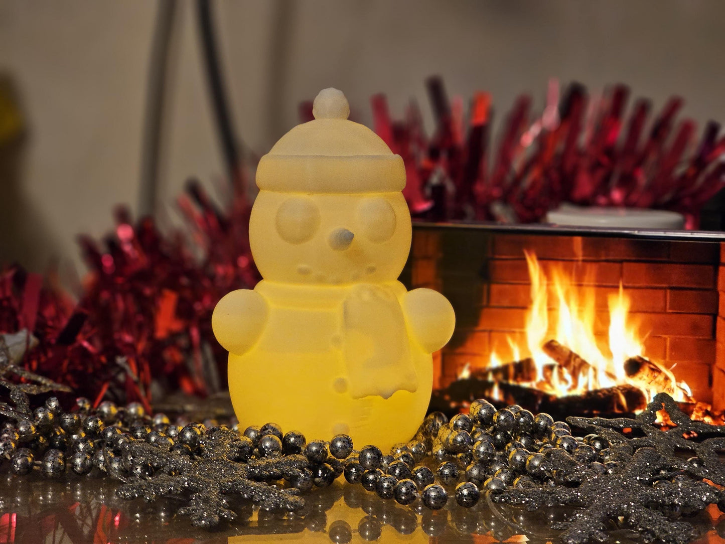 Cute Snowman LED Tealight Cover | Holder