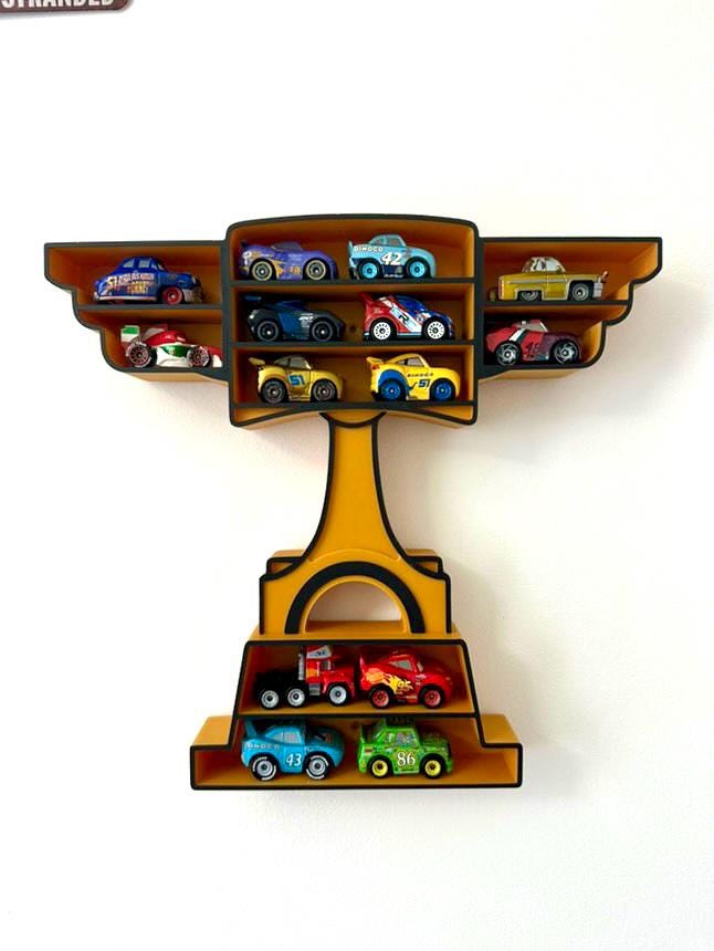 Mini Piston Trophy Shelf | Mini Shelf For Miniature Toy Cars