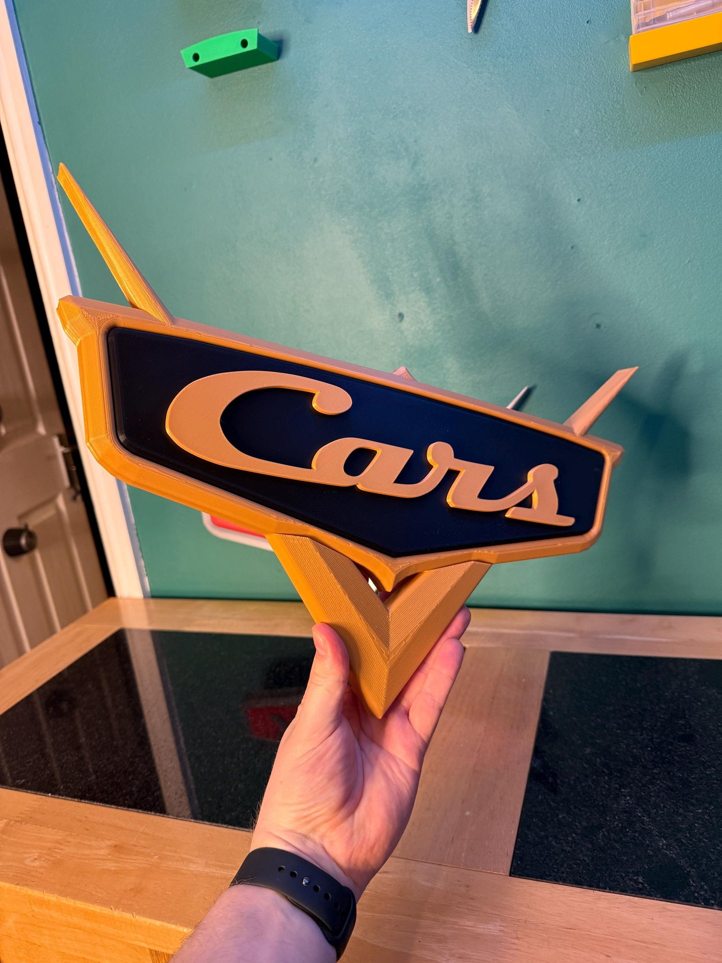 Car Logo 3D Effect Extra Large Wall Sign 43cm/17 inch Wide