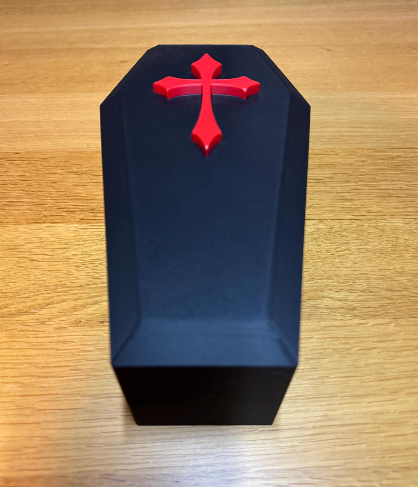 Reptile Coffin Hide | 3D Printed Gothic Enclosure Decor for Snakes, Geckos, Lizards | 9” Long Shelter/Cave/Home