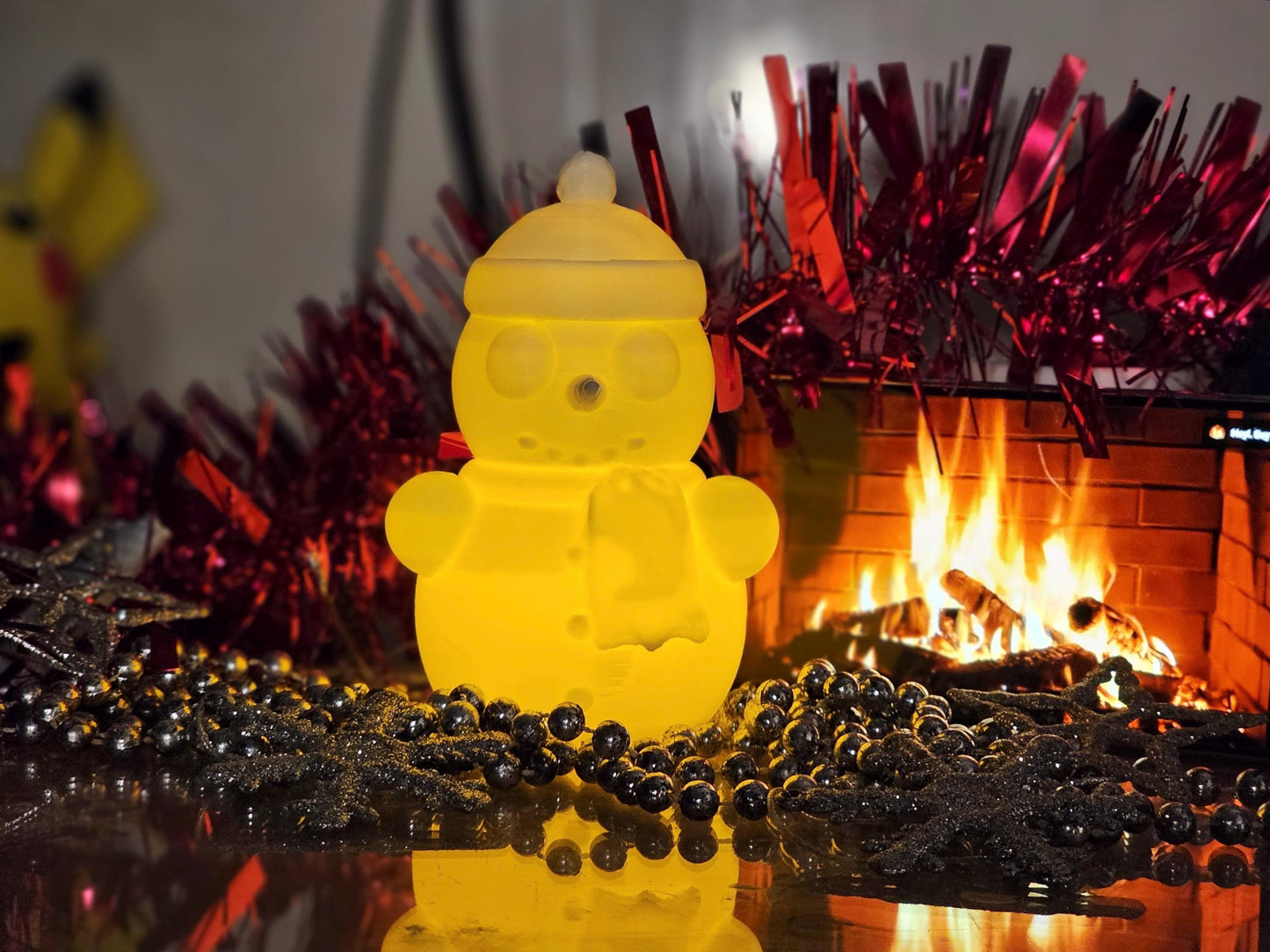 Cute Snowman LED Tealight Cover | Holder