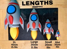 3D Rocket Ship Wall Decor | Space Bedroom Wall Art