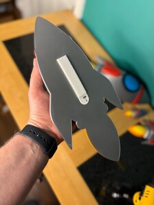 3D Rocket Ship Wall Decor | Space Bedroom Wall Art
