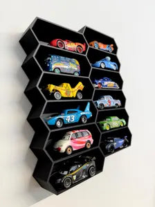 Hexagon Modular Shelf Unit For Toy Cars | Collectable Cars