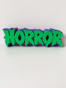 Horror Shelf Sign 29cm/11.5inch | Movie Collection Display | Film Room Decor (Copy)