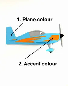 Personalised Plane Wall Sign | Name in Smoke Trail | Bedroom Decor