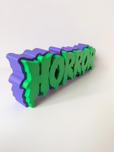 Horror Shelf Sign 29cm/11.5inch | Movie Collection Display | Film Room Decor (Copy)
